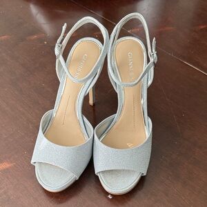 Gianni Bini Shimmering Silver Heels